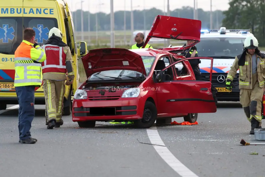 Automobilist gewond door ongeluk op A37 richting Wachtum