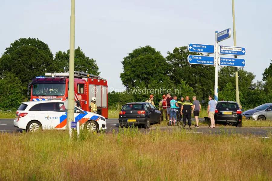 Gewonde door ongeluk op Rondweg in Emmen