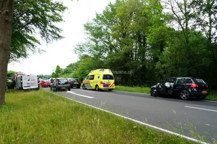 Kopstaart botsing bij Emmen N391 Rondweg richting Ter Apel — foto 1 van 8