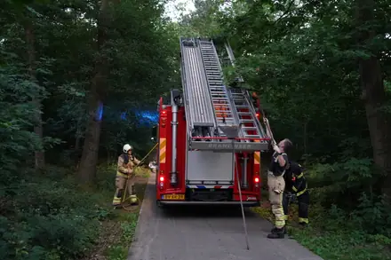 Brandweer rukt weer uit voor bosbrand aan de Laan van de Eekharst — foto 10 van 10