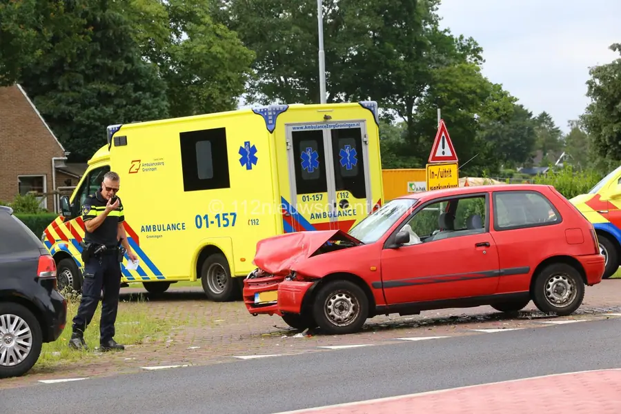 Twee auto’s botsen op N378 bij Gasselternijveenschemond