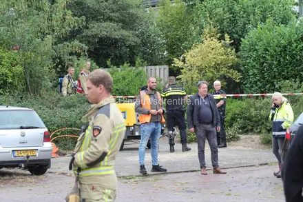 Fors gaslek in Emmen Aan de Laan Van Het Kwekebos — foto 3 van 6