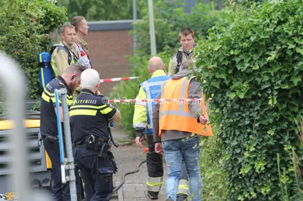 Fors gaslek in Emmen Aan de Laan Van Het Kwekebos — foto 1 van 6