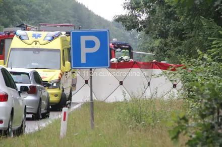 Zwaar ongeval op N381 bij Zweeloo — foto 4 van 12