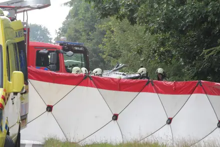 Zwaar ongeval op N381 bij Zweeloo — foto 5 van 12