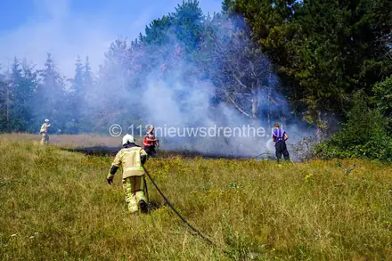 Natuurbrand bij de Kleine Rietplas in Emmen — foto 9 van 9