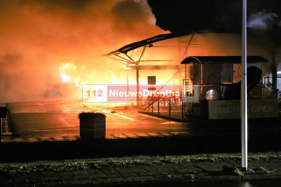 McDonalds in Stadskanaal door brand verwoest