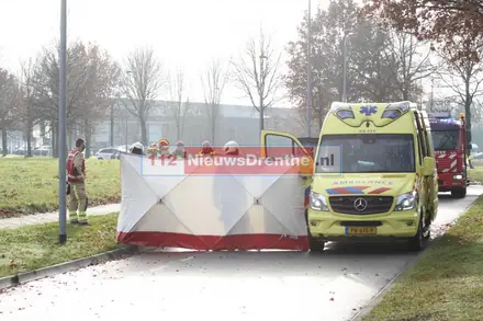 Auto botst tegen boom op de Nijbracht in Emmen — foto 7 van 12
