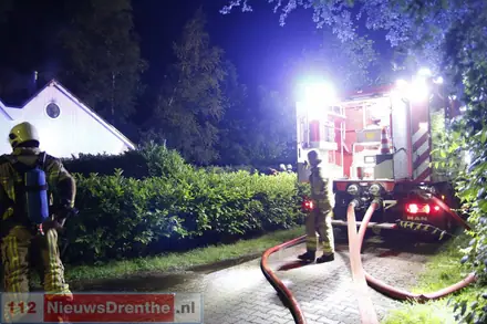 Brand in woning in Gees — foto 2 van 6