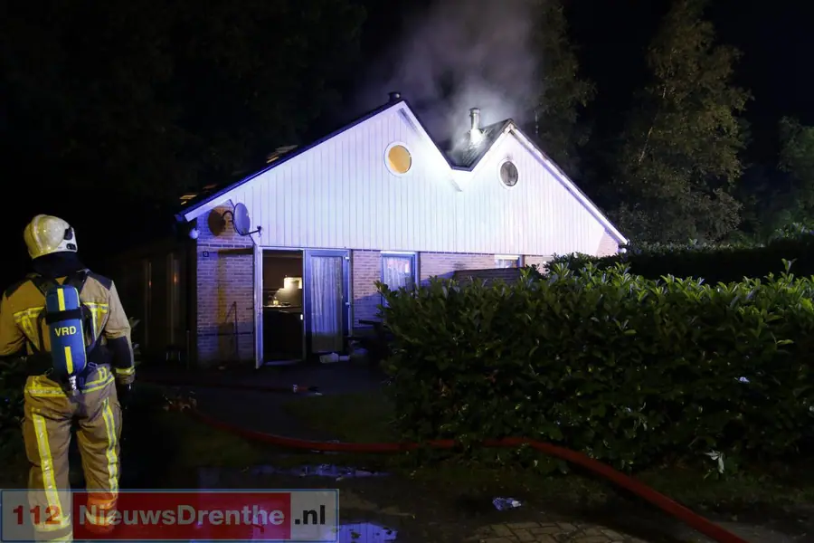 Brand in woning in Gees