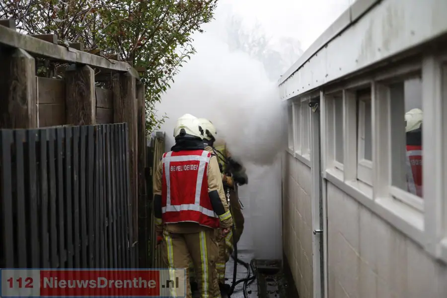 Brand in schuur aan de Torflang in Emmen