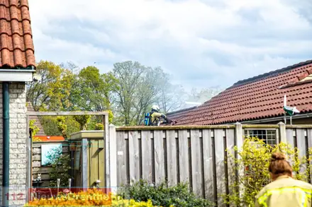 Garagebox in de brand in Coevorden — foto 5 van 6